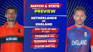Netherlands vs England - 1st ODI Match, Predicted Playing XIs & Stats Preview.