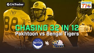 Paktoons produce a thriller by chasing 32 runs off the last 12 balls in the Abu Dhabi T10 League.