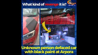 #Shocking! What kind of revenge it is? Car defaced with black paint