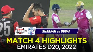 Sharjah vs Dubai Full Match Highlights I Emirates D20 2022
