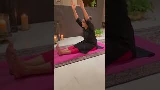 Nadiya's Yoga Workout Routine | Nadhiya Hot Workout & Yoga Practice | Top Telugu TV