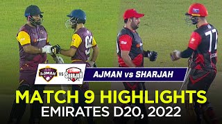 Ajman vs Sharjah Full Match Highlights I Emirates D20 2022