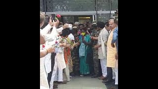 President पद का नामांकन भरने दिल्ली पहुंची NDA की राष्ट्रपति Draupadi Murmu मुर्मू, हुआ स्वागत