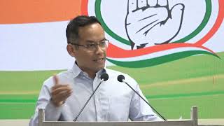 Congress Party Media Byte by Shri Gaurav Gogoi on current situation in Assam at AICC HQ
