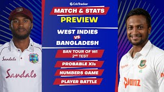 West Indies vs Bangladesh - 2nd Test Match, Predicted Playing XIs & Stats Preview