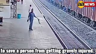 A precious life was saved by the courageous act of help by on-duty staff, who jumped on tracks