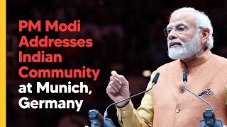 PM Modi Addresses Indian Community at Munich, Germany l PMO