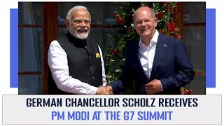 German Chancellor Scholz Receives PM Modi At The G7 Summit l PMO
