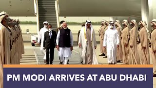 PM Modi Arrives at Abu Dhabi | PMO