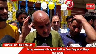 Drug Awareness Program Held at Govt Degree College Handwara