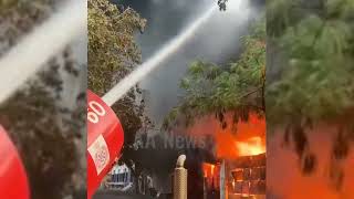 दिल्ली के बादली क्षेत्र में लगी आग, रोबोट से भी बुझाई गई आग. फिलहाल आग अंडर कंट्रोल
