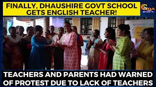 Finally, Dhaushire Govt school gets English teacher!