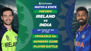 Ireland vs India -2nd T20I, Predicted Playing XIs & Stats Preview