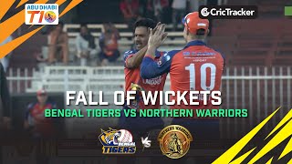 Northern Warriors vs Bengal Tigers | Fall of Wickets | Abu Dhabi T10 League