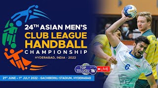 LIVE: 8th Day of The 24th Asian Men's Club League Handball Championship | Hyderabad | Top Telugu TV