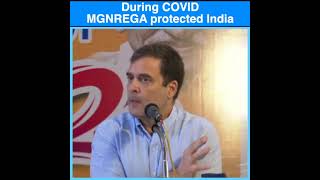 During Covid MGNREGA protected India | Shri Rahul Gandhi addresses the MGNREGA Workers' Meet