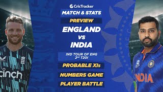 England vs India - 2nd T20I Match Stats, Predicted Playing XI and Previews