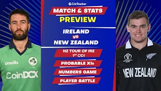 Ireland vs New Zealand - 1st ODI Match Stats, Predicted Playing XI and Previews