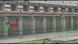 krishna river prakasam barrage | కృష్ణమ్మ పరవళ్లు | s media