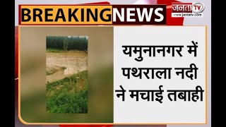 Yamuna Nagar में पथराला नदी ने मचाई तबाही, कई गांवों में बाढ़ से फसलें हुई खराब | Janta Tv |