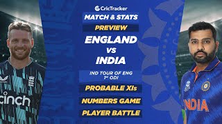England vs India - 1st ODI - Match Stats, Playing XI and Previews