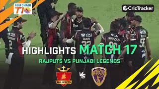 Rajputs vs Punjabi Legends | Full Match 17 Highlights | Abu Dhabi T10 League Season 2