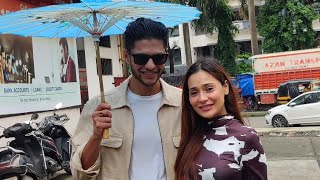Sara Khan With Her Boyfriend Shantanu Raje Spotted At Andheri Starbucks