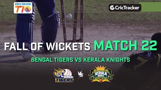 Fall of Wickets | Kerala Knights vs Bengal Tigers | Abu Dhabi T10 League