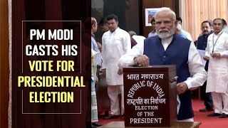 PM Modi casts his vote for Presidential Election | PMO