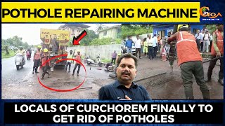 Pothole repairing machine reaches Cabral 's constituency! Locals to finally get rid of potholes