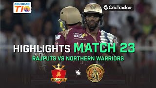Rajputs vs Northern Warriors | Match 23 Full Highlights| Abu Dhabi T10 League