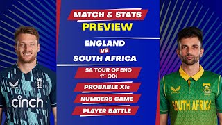 England vs South Africa - 1st ODI Match Stats, Predicted Playing XI, and Previews