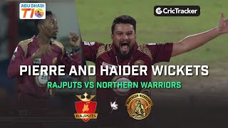 K Pierre and I Haider Wickets | Rajputs vs Northern Warriors | Abu Dhabi T10 League