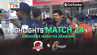 Sindhis vs Maratha Arabians | Match 24 Full Highlights| Abu Dhabi T10 League