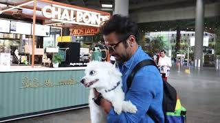 Rithvik Dhanjani Spotted With His Pet At Airport