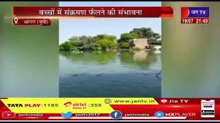 Agra (UP) News | प्राथमिक विद्यालय तालाब में तब्दील, बच्चों के सक्रमण फैलने की सभावना | JAN TV