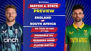England vs South Africa - 2nd ODI Match Stats, Predicted Playing XI, and Previews