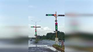 At #Nuvem bypass junction, traffic signal seen preparing for the upcoming #sunburnfestival