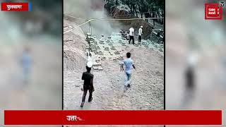 पुलवामा के काकापोरा ईंट भट्ठे पर हुए हादसे का सीसीटीवी वीडियो आया सामने, देखें दीवार के नीचे कैसे