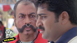 SS Rajamouli Sye Kannada Movie Scenes | Pradeep Rawat Warns Rajeev Kanakala for Supporting Nithin