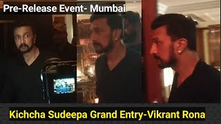 Badshah Kichcha Sudeepa Sir Grand Entry At Vikrant Rona Pre-Release Event In Mumbai