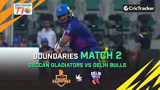 Deccan Gladiators vs Delhi Bulls | Match 2 Boundaries | Abu Dhabi T10 Season 3