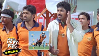 SS Rajamouli Sye Kannada Movie Scenes | Nithin Team Boosts Up & Scores Points Against Pradeep Team