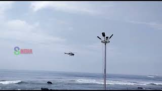 Navy rescue operation vizag rk beach | హెలికాప్టర్ గాలింపు చర్యలు | s media