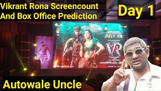 Vikrant Rona Screencount And Box Office Collection Prediction Day 1 By Autowale Uncle