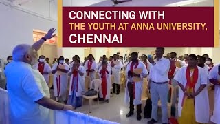 Connecting with the youth at Anna University, Chennai