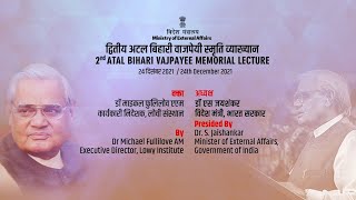 2nd Atal Bihari Vajpayee Memorial Lecture