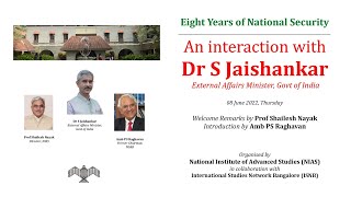 EAM’s interaction at NIAS Bangalore: Eight Years of National Security