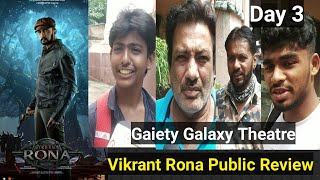 Vikrant Rona Public Review Day 3 Hindi Version At Gaiety Galaxy Theatre In Mumbai