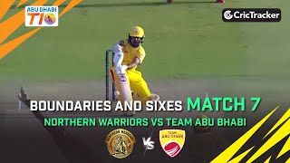 Northern Warriors vs Team Abu Dhabi | Boundaries and Super Sixes | Abu Dhabi T10 Season 3